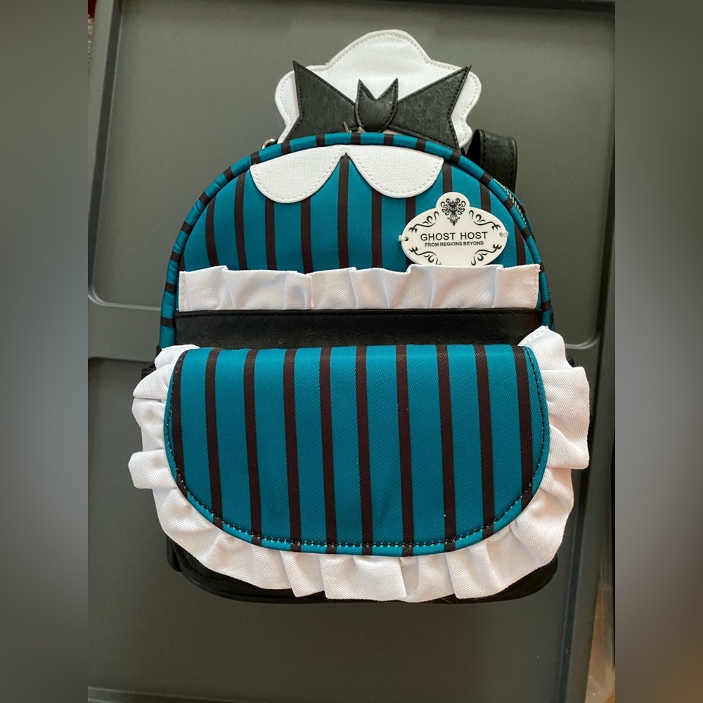 NWT Disney Haunted Mansion Ghost Host Loungefly Backpack